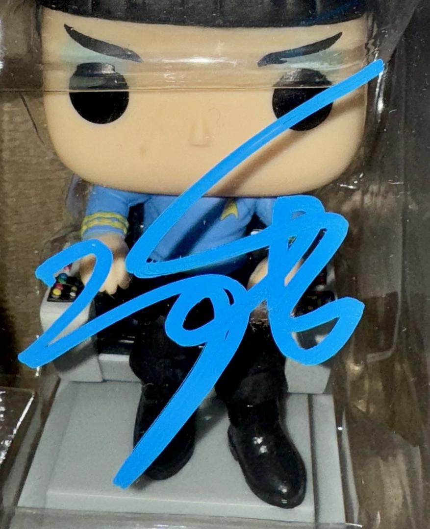 Zachary Quinto Signed Funko Pop SE "Spock" (Star Treck) - Beckett COA #02