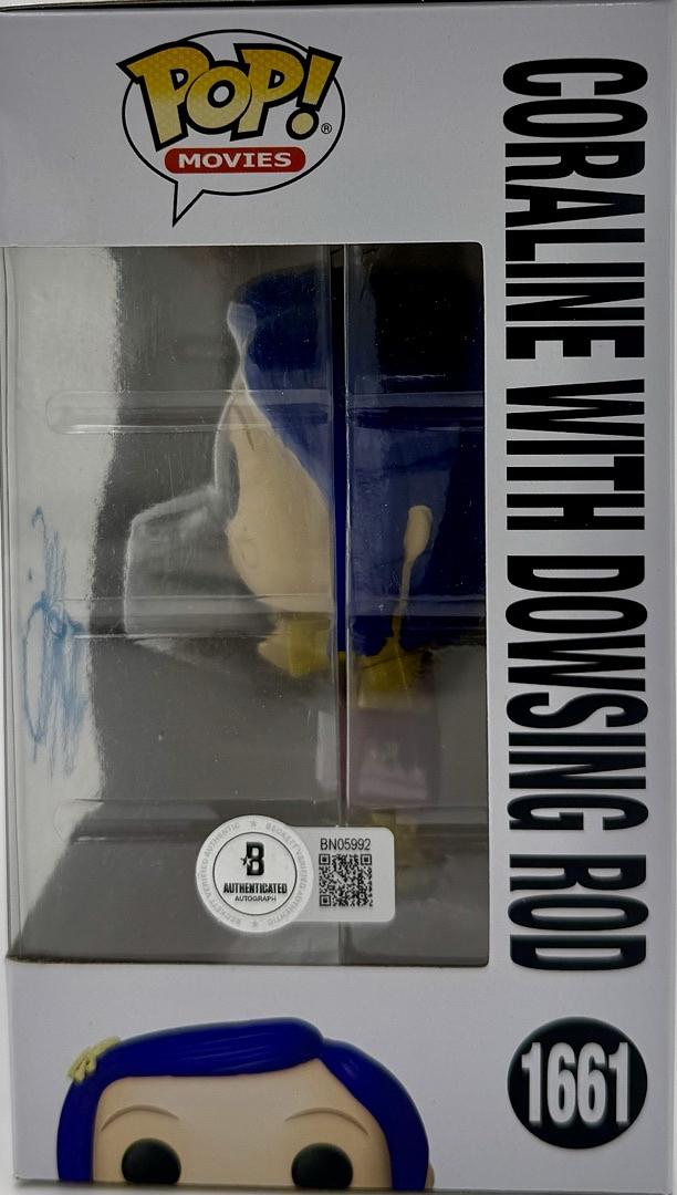 Dakota Fanning Signed Funko Pop #1661 (Coraline)  - Beckett COA