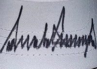 Donald Trump Signed USA Hat/Cap (White) - JSA COA w/full letter of authenticity