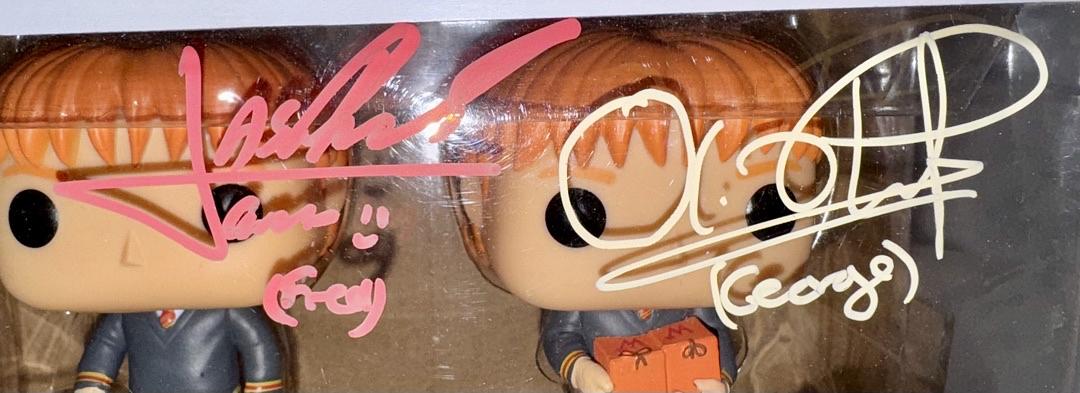 James Phelps, Oliver Phelps Signed Funko Pop "Fred & George Weasley" Harry Potter - Official Pix