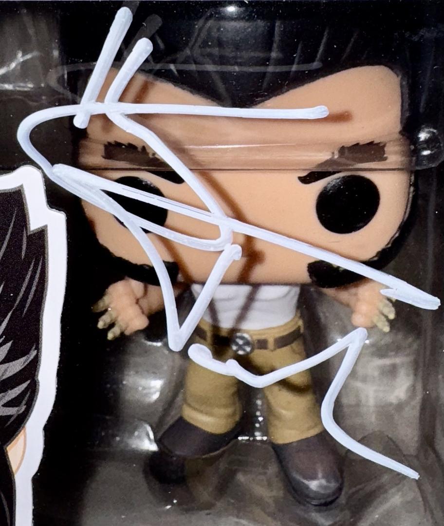 Hugh Jackman Signed Exclusive Funko Pop #193 Logan Wolverine (X-Men)  - Beckett COA
