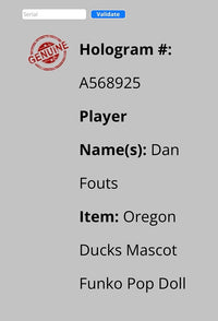 Dan Fouts Signed Funk Pop #14 "The Oregon Duck" (White Ink) - Schwartz COA