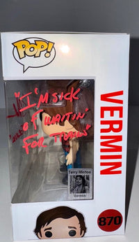Terry Michos Signed Custom Funko Pop #870 "Vermin" (The Warriors) - Beckett COA
