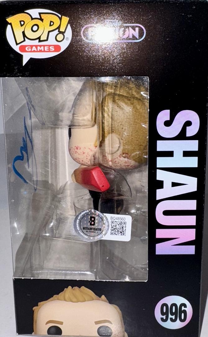 Simon Pegg Signed Funko Pop #996 Shaun (Shaun Of The Dead)  - Beckett COA #02