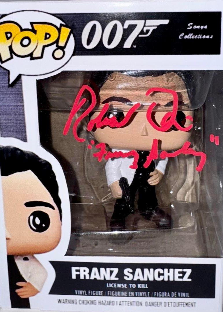 Robert Davi Signed Funko Pop "Franz Sanchez" (James Bond 007) w/Inscription - JSA COA #2