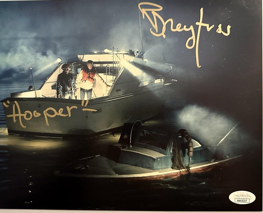 Richard Dreyfuss Signed 8x10 Photo (Jaws) w/Character Inscription - JSA COA