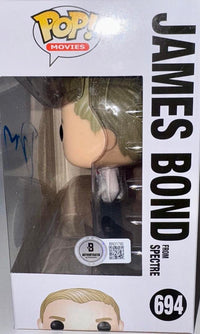 Daniel Craig Signed Funko Pop #694 James Bond (Blue Ink) - Beckett COA #2