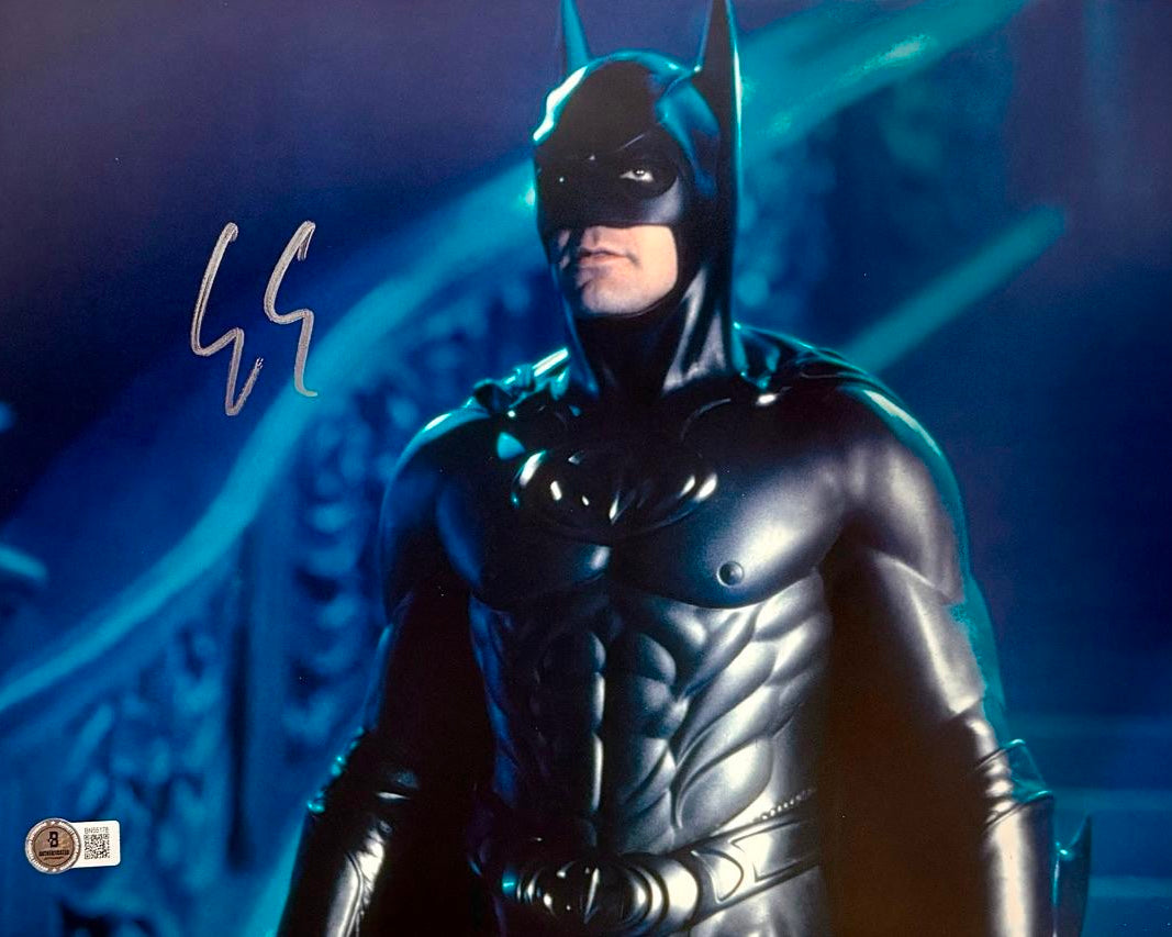 George Clooney Signed 11x14 Photo (Batman) - Beckett COA #01
