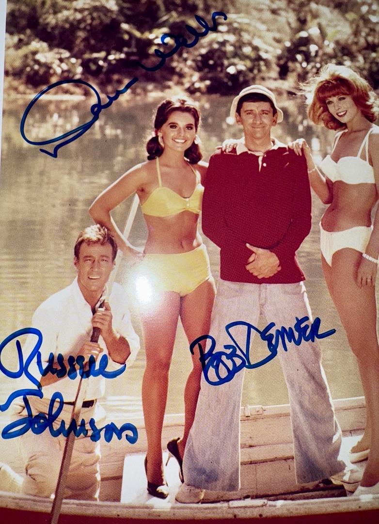 Bob Denver, Dawn Wells, Russell Johnson 8x10 Photo (Gilligans Island) - JSA COA