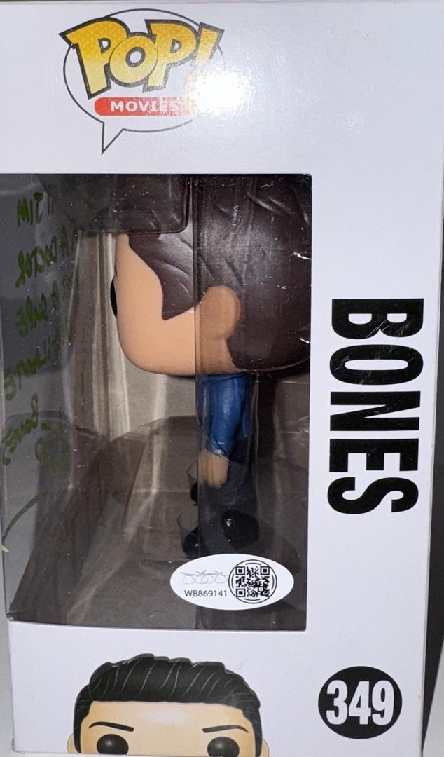 Karl Urban Signed Funko Pop #349 "Bones" (Star Trek) w/Quote Green Ink - JSA COA