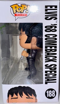Priscilla Presley Signed Exclusive Funko Pop #188 Elvis 1968 Comeback Special (Elvis Presley)  - JSA COA