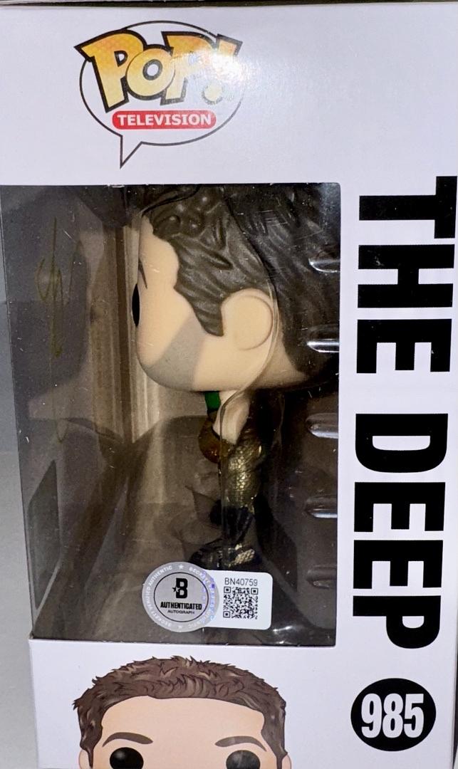 Chace Crawford Signed Limited Edition Funko Pop #985 "The Deep" (The Boys) - Beckett COA