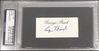 President George Bush Cut Signature Card Slabbed - PSA/DNA