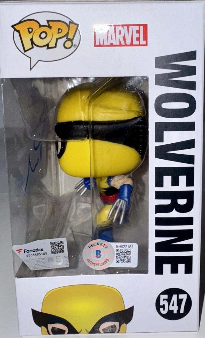 Hugh Jackman Signed Funko Pop #547 "Wolverine" Marvel -  Beckett & Fanatics COA