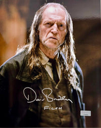 David Bradley Signed 8x10 Photo (Harry Potter) - Celebrity Authentics