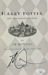 Daniel Radcliffe Autographed Book Sorcerer's Stone  - JSA COA
