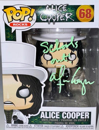 Alice Cooper Signed Funko Pop #68 "Schools Out" - Beckett COA #02