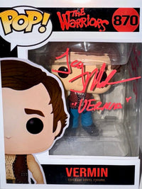 Terry Michos Signed Custom Funko Pop #870 "Vermin" (The Warriors) - Beckett COA