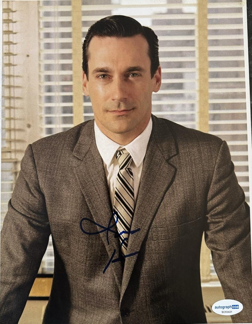 Jon Hamm Signed 8x10 Photo (Mad Men) - ACOA