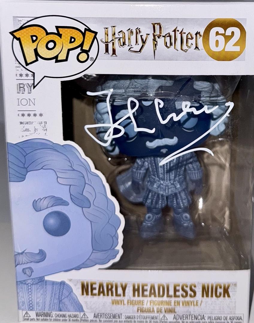 John Cleese Signed Funko Pop #62 "Nearly Headless Nick" (Harry Potter) - JSA COA