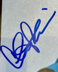 Michael Douglas & Charlie Sheen Signed Wall Street 11x14 (Blue Ink) - PSA/Beckett COA