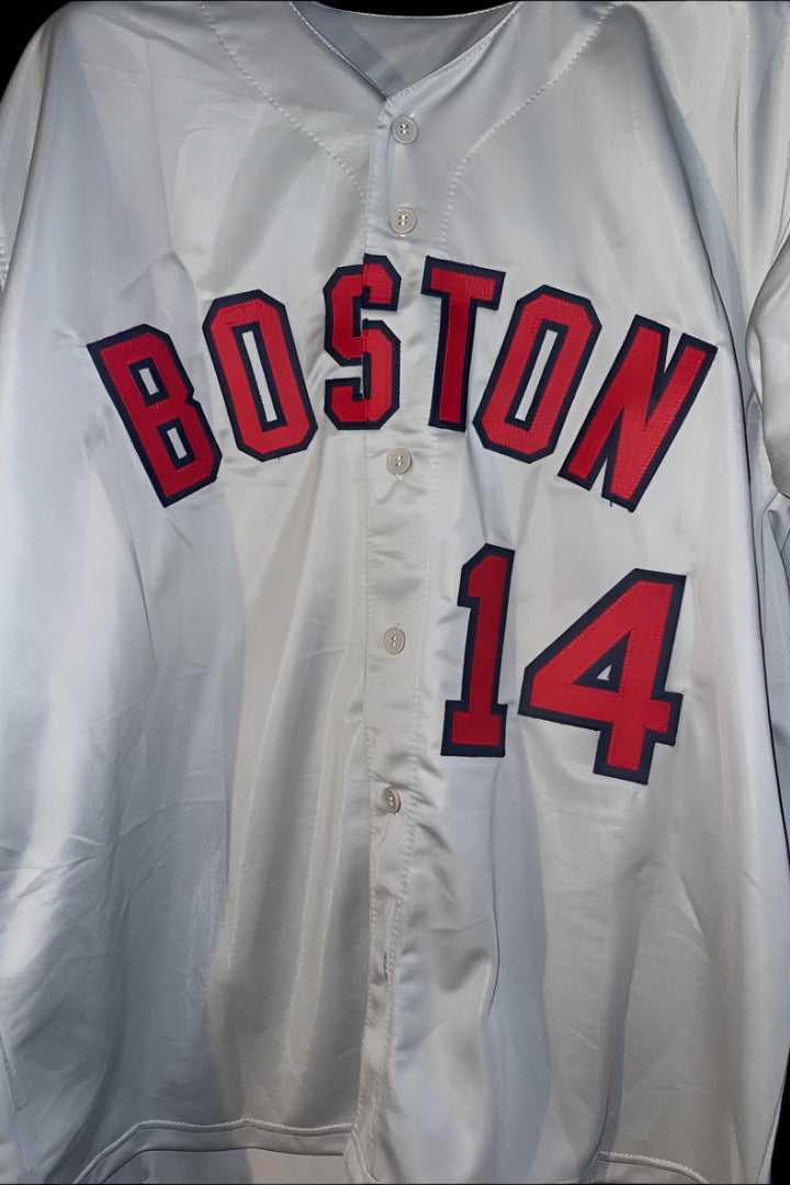 Jim Rice Signed Red Sox Custom Gray Jersey - JSA COA