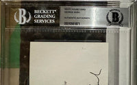 George Bush Signed Slabbed Vice-Presidential Card - Beckett COA