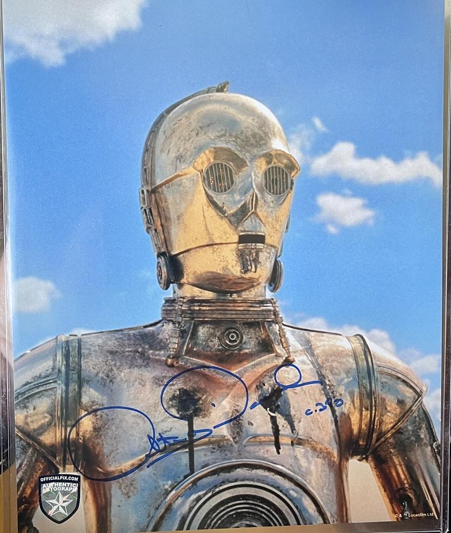 Anthony Daniel Signed 8x10 Photo (Star Wars) - Official Pix