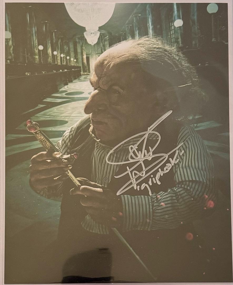 Warwick Davis Signed 8x10 Photo (Harry Potter) w/Character Inscription - PSA COA