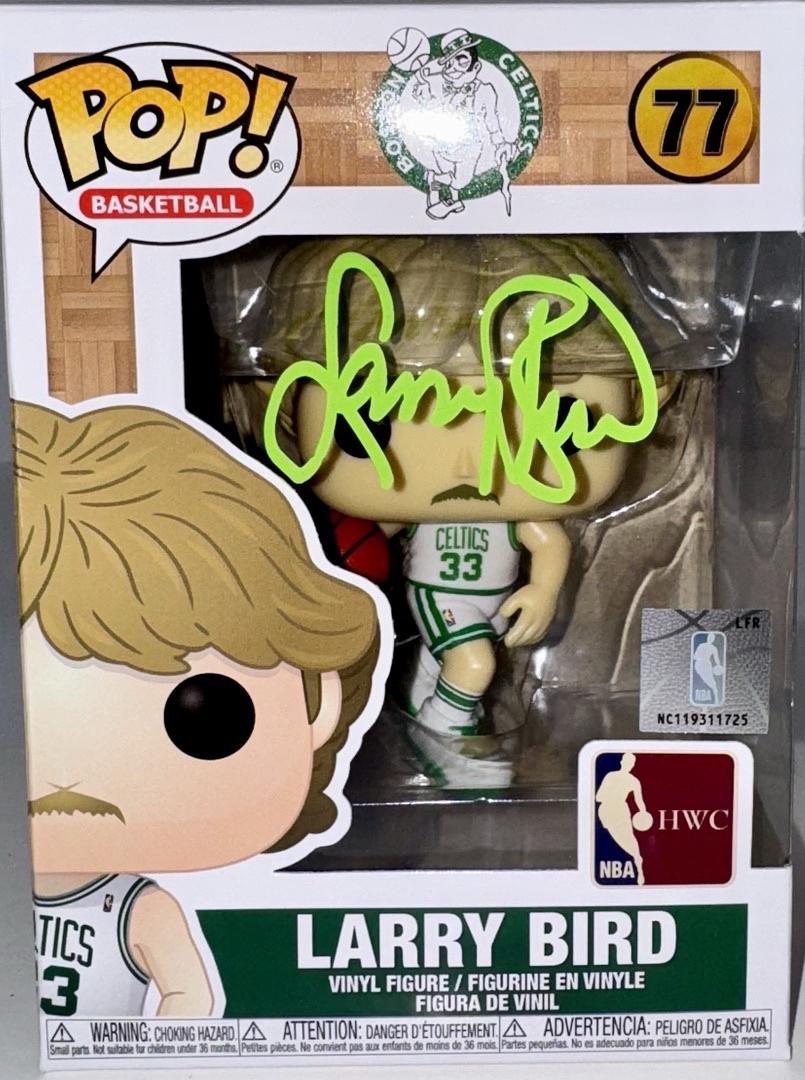 Larry Bird Signed Funko Pop #77 (Boston Celtics) - JSA COA