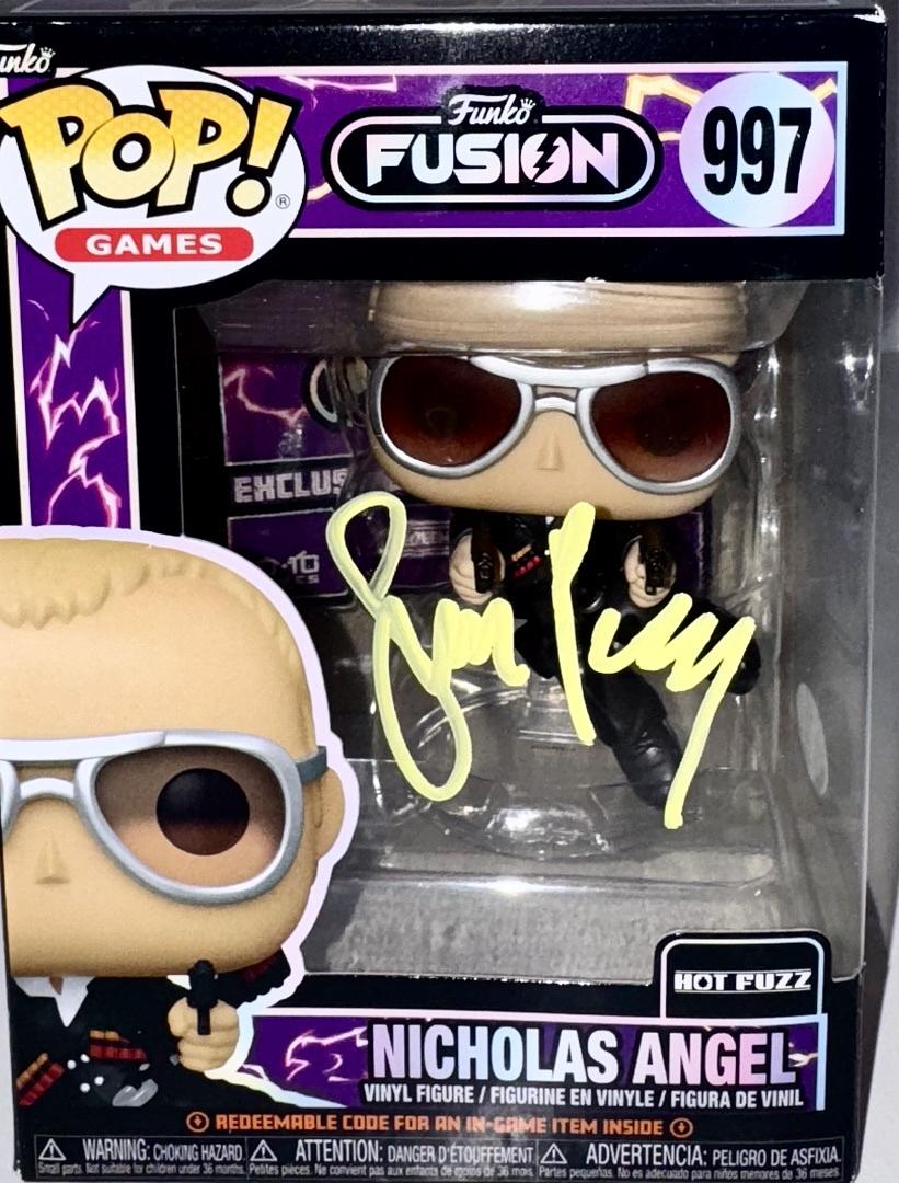 Simon Pegg Signed Funko Pop #997 "Nicholas Angel" (Hot Fuzz) - JSA COA