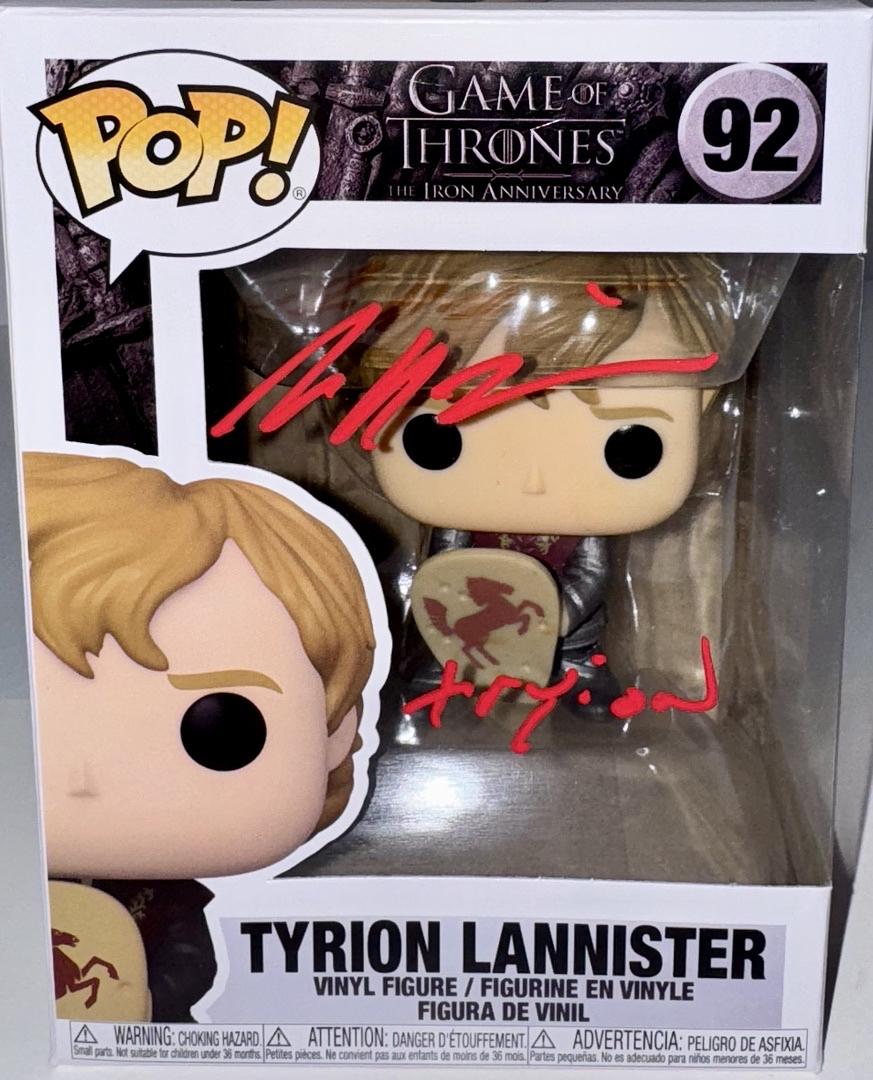 Peter Dinklage Signed Funko Pop #92 "Tyrion Lannister" (Game Of Thrones) - Beckett COA