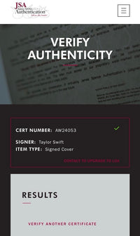 Taylor Swift Signed Pink Guitar - JSA COA #05