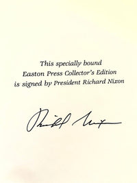Richard Nixon Autographed Memoirs Volume I &II  - Easton Press