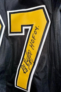 Ray Bourque Signed Custom Bruins Jersey w/ HOF Inscription - Sure Shot COA