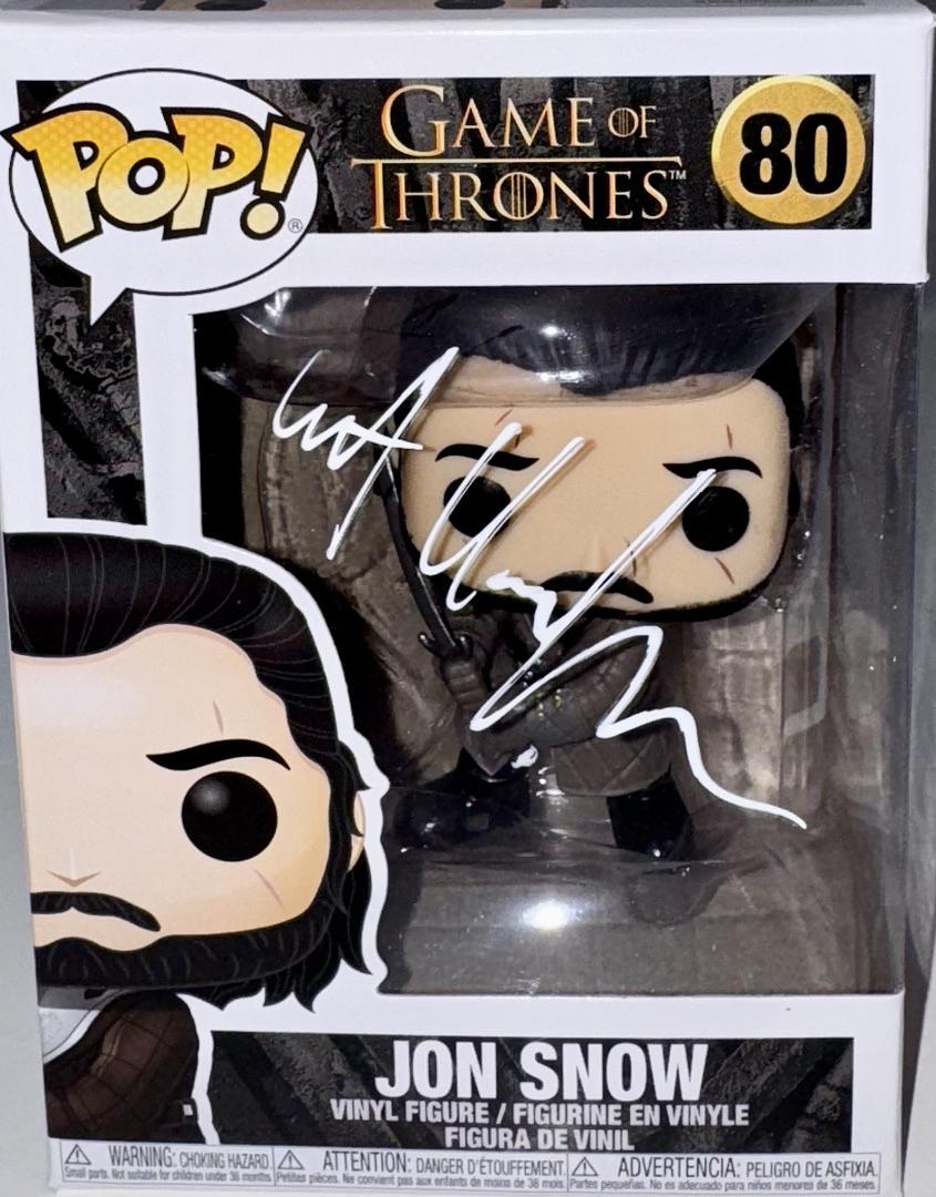 Kit Harington Signed Funko Pop #80 "Jon Snow" (Game Of Thrones) - Beckett COA #02