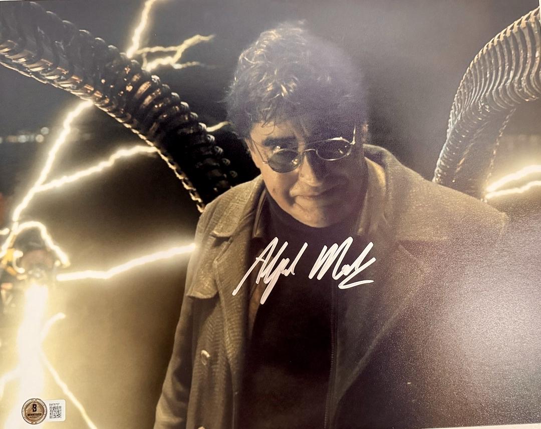 Afred Molina Signed 11x14 Photo (Spider-Man) - Beckett COA