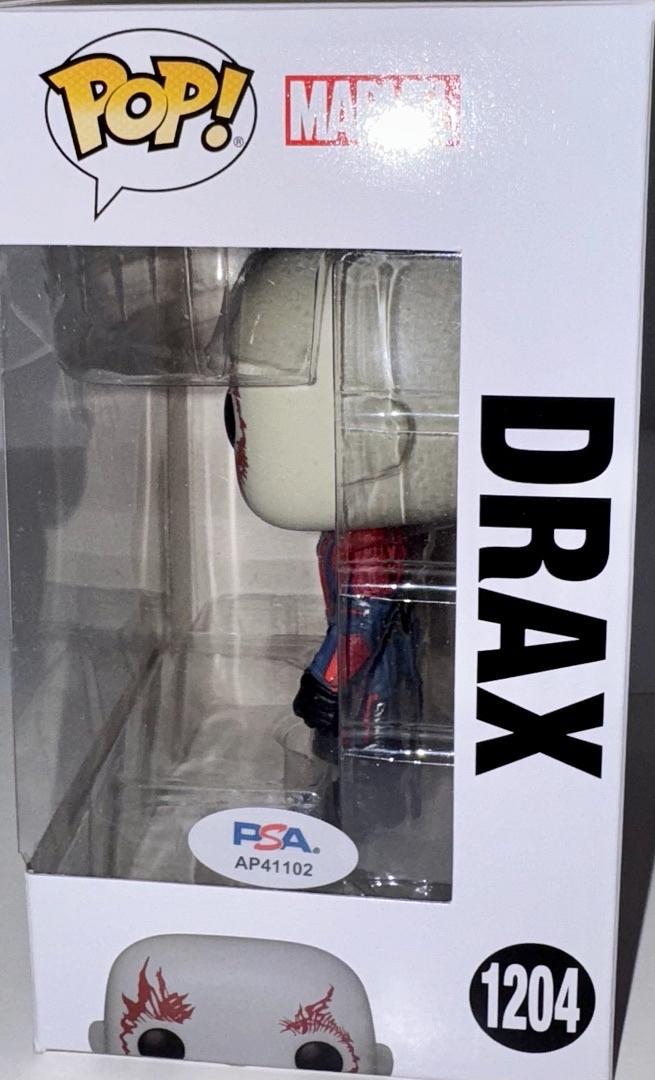 Dave Bausista Signed Funko Pop #1204 "Drax" GOTG - PSA COA #02
