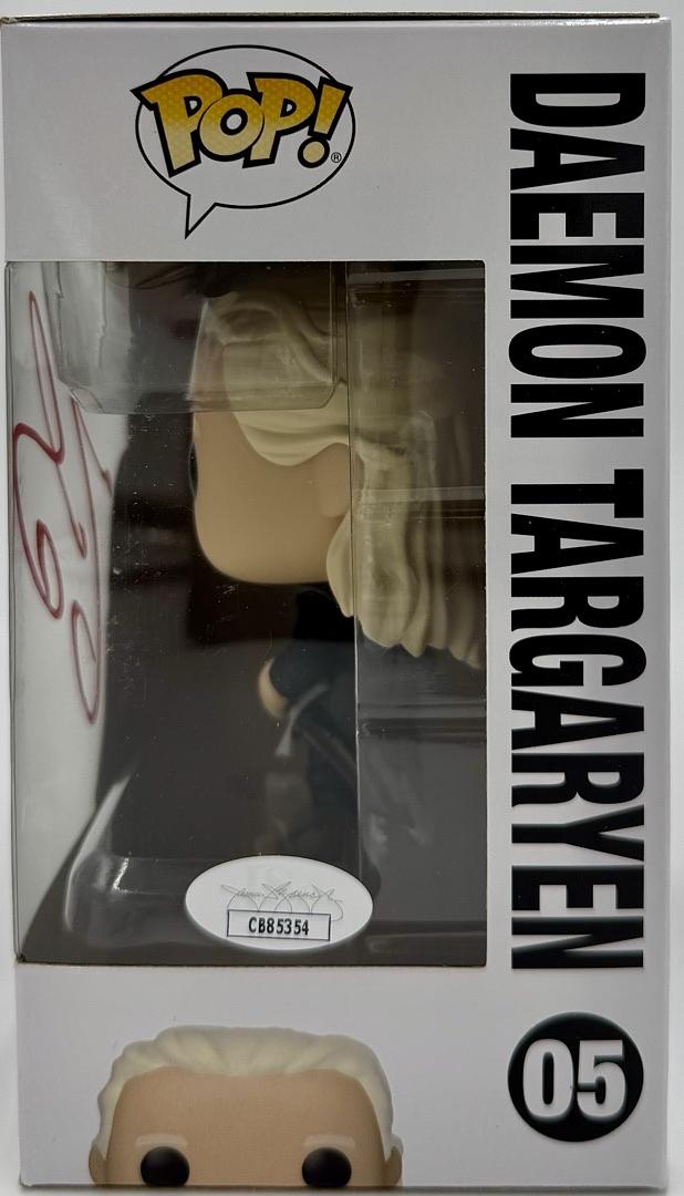 Matt Smith Signed Funko Pop #05 Daemon Targaryen (GOTG - House Of The Dragon)  - JSA COA #04
