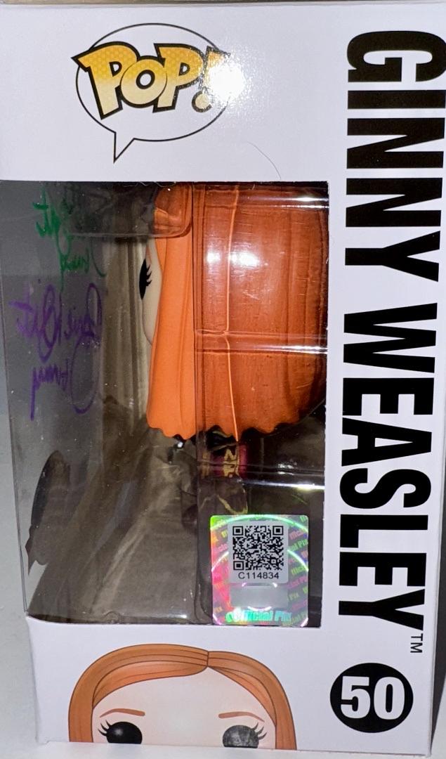 Bonnie Wright Signed Funko Pop #50 "Ginny Weasley" (Harry Potter) - Official Pix #01