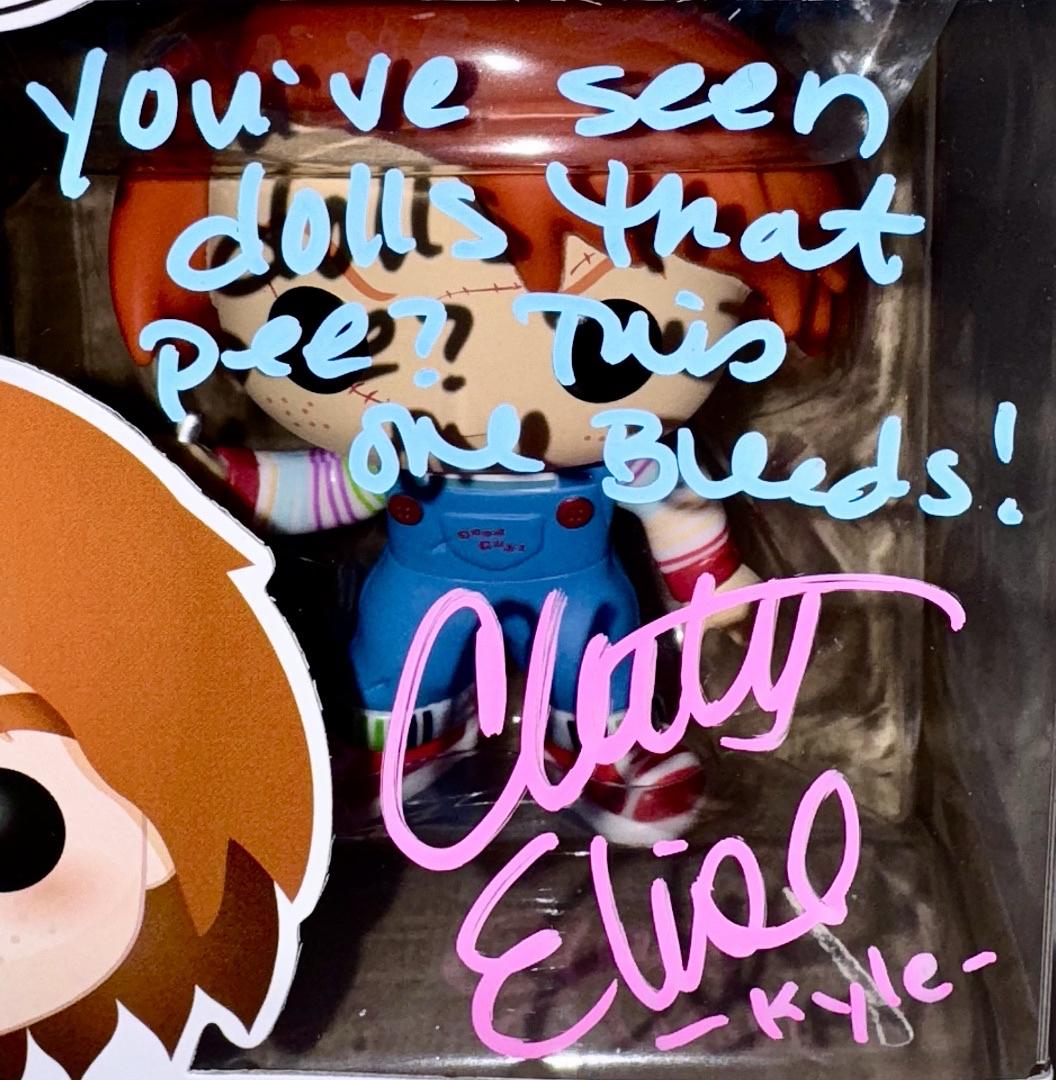 Christine Elise Signed Funko Pop #56 "Chucky" (Childs Play) w/Inscription - OC Celebrity Marketing #02