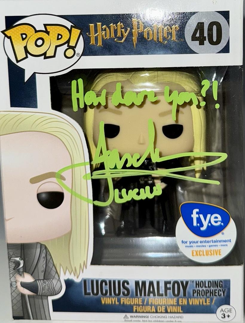 Jason Isaacs Signed Funko Pop #40 "Lucius Malfoy" (Harry Potter) - JSA COA