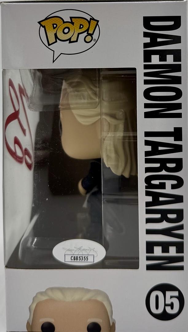 Matt Smith Signed Funko Pop #05 Daemon Targaryen (GOTG - House Of The Dragon)  - JSA COA #02