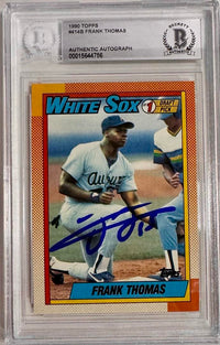 Frank Thomas Signed 1990 Topps Rookie Card - Beckett COA