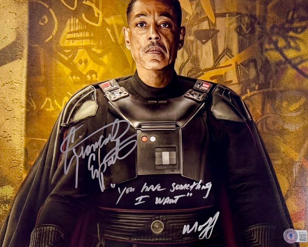 Giancarlo Esposito Signed 11x14 Photo (Star Wars: Mandolorian) w/Inscription -  Beckett COA