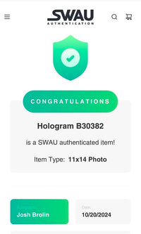 Josh Brolin Signed 11x14 Photo (Deadpool) - SWAU
