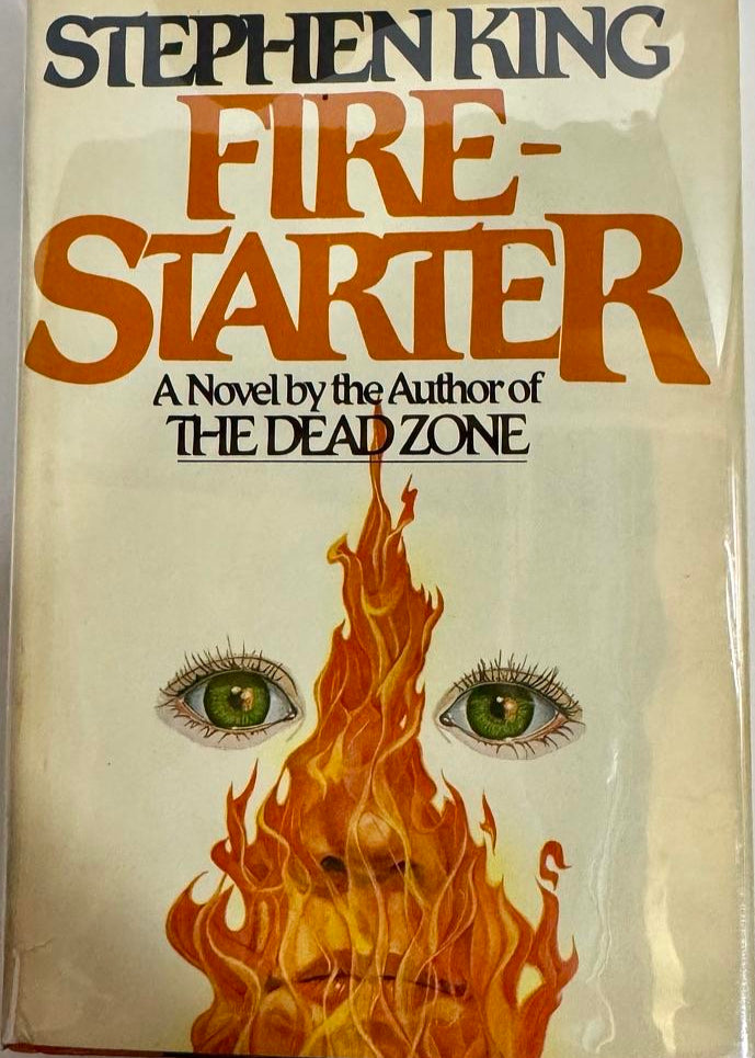 Stephen King Autographed Firestarter Book First Edition Signed - JSA COA full letter of authenticity