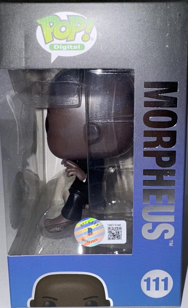 Laurence Fishburne Signed Limited Edition Funko Pop #111 Morpheus (The Matrix) - Beckett COA