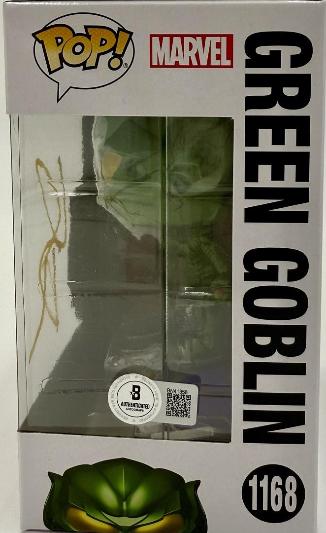 Willem Dafoe Signed Funko Pop #1168 Green Goblin (Spider-Man)  - Beckett COA #02
