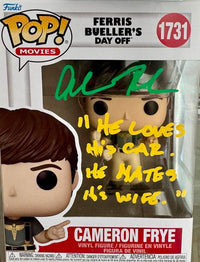 Alan Ruck Signed Funko Pop #1731 "Cameron Frye" (Ferris Bueller) w/Long Quote- JSA COA #07